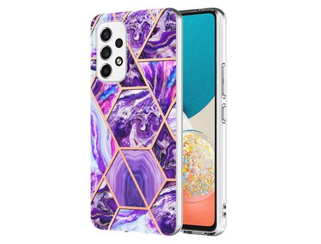 Funda para Samsung Galaxy A53 5G(TPU y PU - Morado)