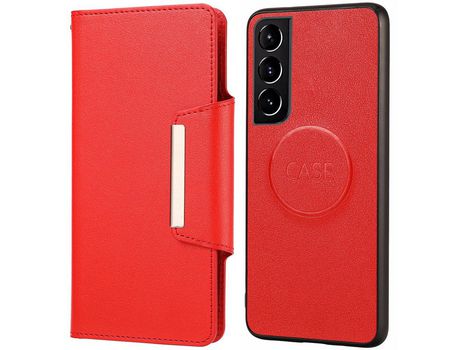 Funda para Samsung Galaxy S21 Fe 5G/S21 Fan Edition(PU - Rojo)
