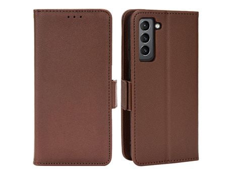 Funda para Samsung Galaxy S21 Fe 5G(PU - Marrón)