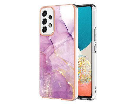 Funda para Samsung Galaxy A53 5G(TPU y PU - Morado)