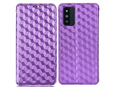 Funda para Samsung Galaxy F52 5G(PU - Morado)
