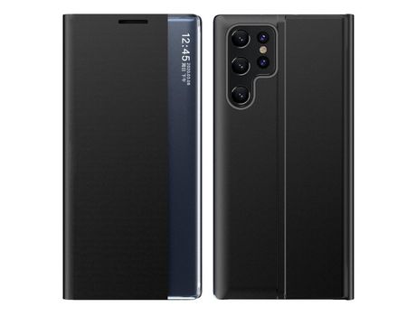 Funda para Samsung Galaxy S22 Ultra(TPU y PU - Negro)