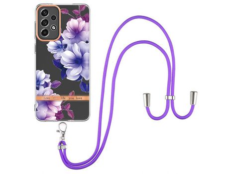 Funda para Samsung Galaxy A33 5G(TPU y PU - Morado)