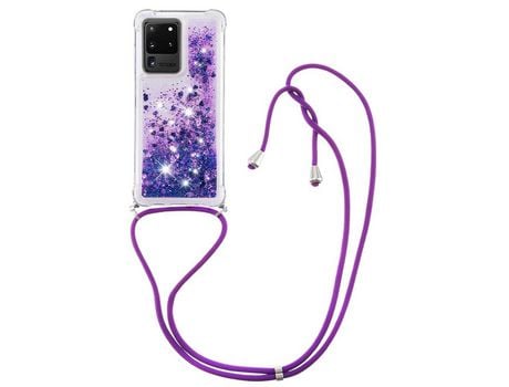 Funda para Samsung Galaxy S20 Ultra(TPU y PU - Morado)