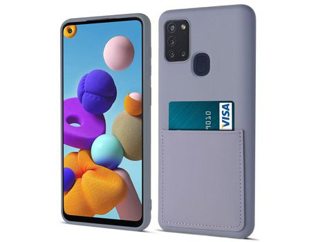 Funda para Samsung Galaxy A21S(Silicona - Morado)
