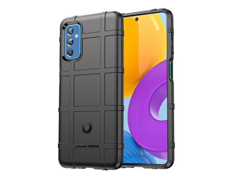 Funda para Samsung Galaxy M52 5G(TPU y PU - Negro)