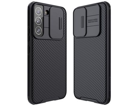 Funda para Samsung Galaxy S22 Plus(TPU y PU - Negro)