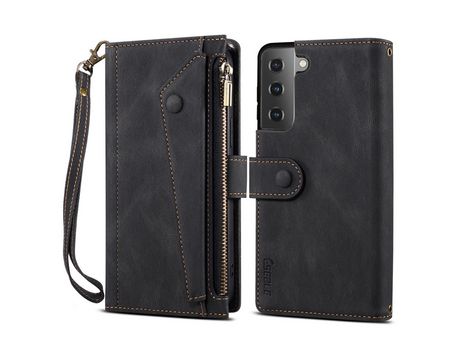 Funda para Samsung Galaxy S21 Fe 5G(PU - Negro)