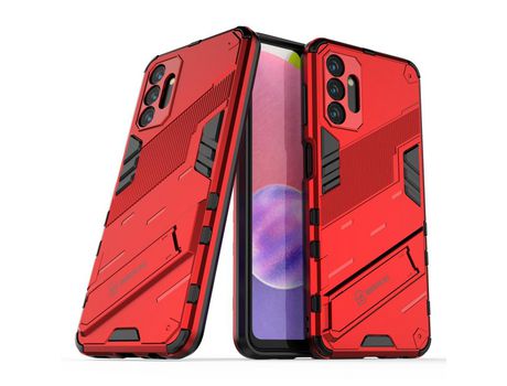 Funda para Samsung Galaxy A13 5G(TPU y PU - Rojo)