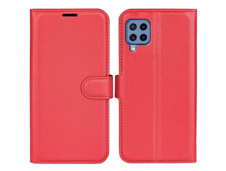 Funda para Samsung Galaxy M22(PU - Rojo)