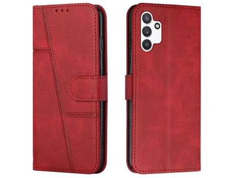 Funda para Samsung Galaxy A13 4G/A13 Lte 4G(PU - Rojo)
