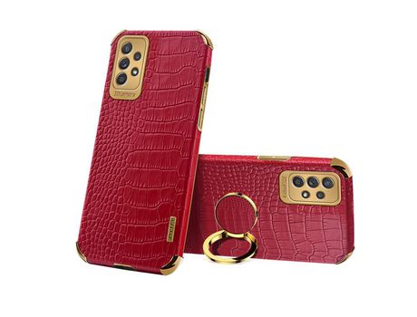 Funda para Samsung Galaxy A33 5G(TPU y PU - Rojo)