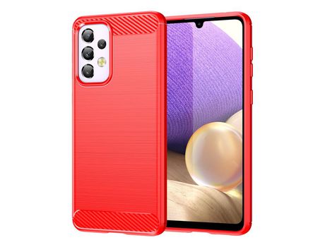 Funda para Samsung Galaxy A33 5G(TPU y PU - Rojo)