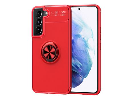 Funda para Samsung Galaxy S22(TPU y PU - Rojo)