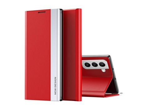 Funda para Samsung Galaxy S22(TPU y PU - Rojo)