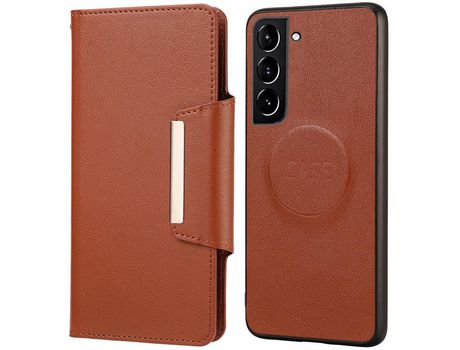 Funda para Samsung Galaxy S21 Fe 5G/S21 Fan Edition(PU - Marrón)