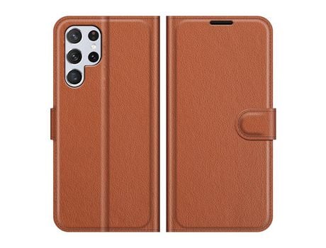 Funda para Samsung Galaxy S22 Ultra(PU - Marrón)
