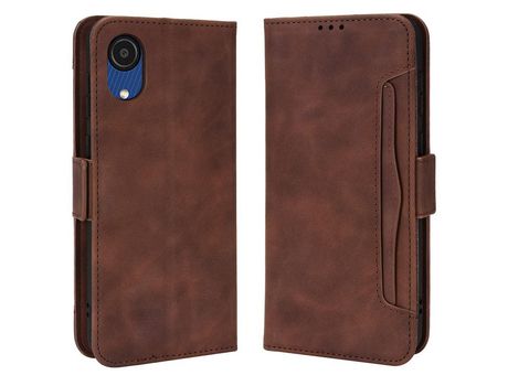 Funda para Samsung Galaxy A03 Core(PU - Marrón)
