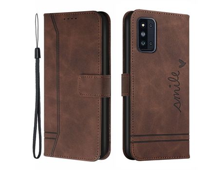 Funda para Samsung Galaxy F52 5G(PU - Marrón)