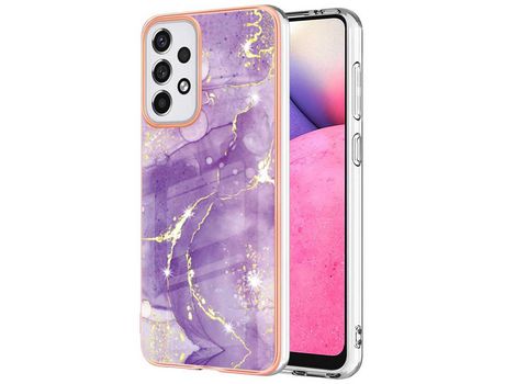 Funda para Samsung Galaxy A33 5G(TPU y PU - Morado)