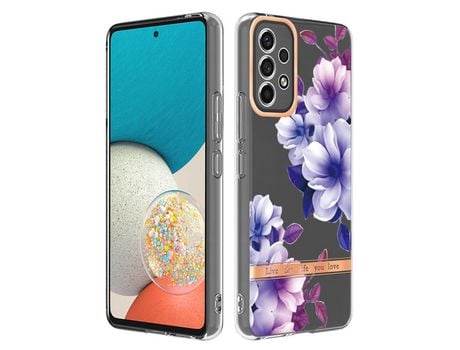 Funda para Samsung Galaxy A53 5G(TPU y PU - Morado)