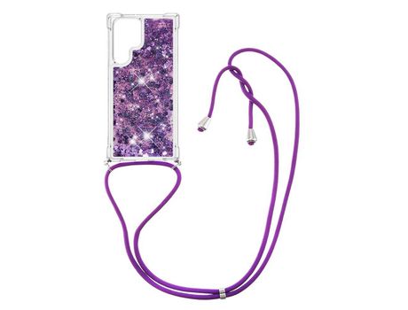 Funda para Samsung Galaxy S22 Ultra(TPU y PU - Morado)