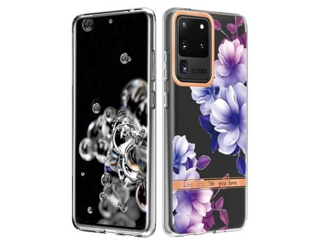 Funda para Samsung Galaxy S20 Ultra(TPU y PU - Morado)