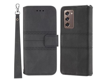 Funda para Samsung Galaxy Z Fold2 5G(PU - Negro)