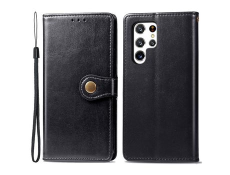 Funda para Samsung Galaxy S22 Ultra(PU - Negro)