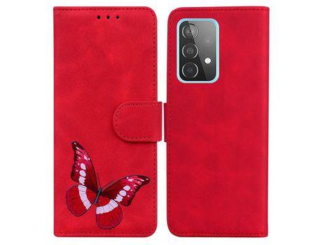 Funda para Samsung Galaxy A52 5G/A52 4G/A52S 5G(PU - Rojo)