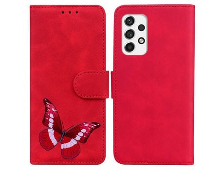 Funda para Samsung Galaxy A53 5G(PU - Rojo)