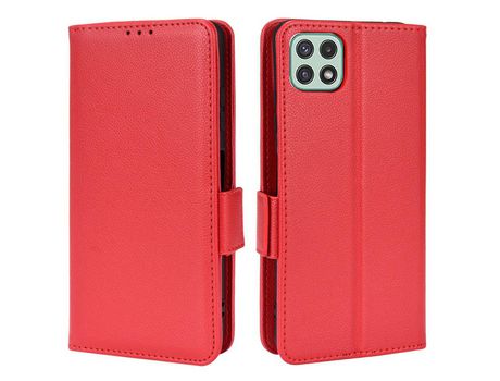 Funda para Samsung Galaxy A22 5G (Eu Version)(PU - Rojo)