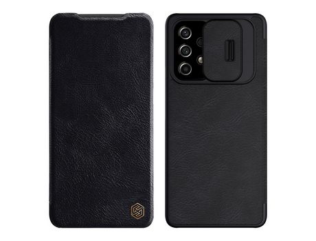 Funda para Samsung Galaxy A53 5G(TPU y PU - Negro)