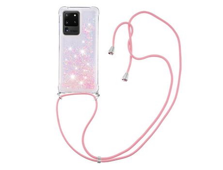 Funda para Samsung Galaxy S20 Ultra(TPU y PU - Rosa)