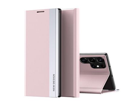 Funda para Samsung Galaxy S22 Ultra(TPU y PU - Rosa)