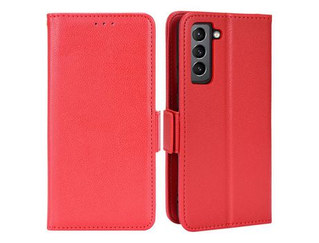 Funda para Samsung Galaxy S21 Fe 5G(PU - Rojo)