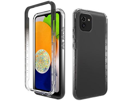 Funda para Samsung Galaxy A03 (164.2 X 75.9 X 9.1Mm)(TPU y PU - Negro)
