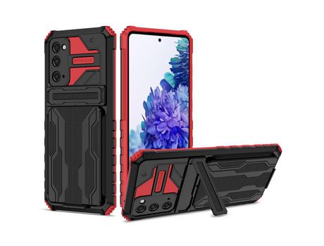 Funda para Samsung Galaxy S20 Fe(TPU y PU - Rojo)