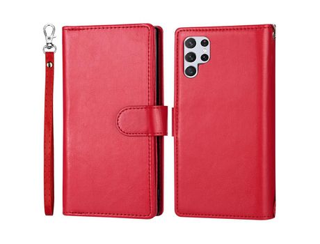 Funda para Samsung Galaxy S22 Ultra(PU - Rojo)