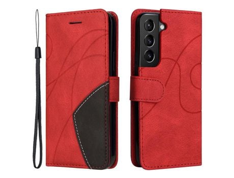 Funda para Samsung Galaxy S22(PU - Rojo)