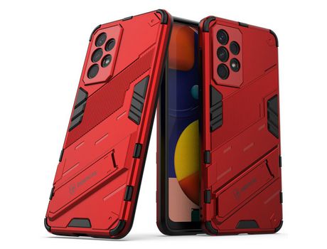 Funda para Samsung Galaxy A33 5G(TPU y PU - Rojo)