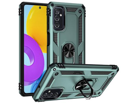 Funda para Samsung Galaxy M52 5G(TPU y PU - Verde)