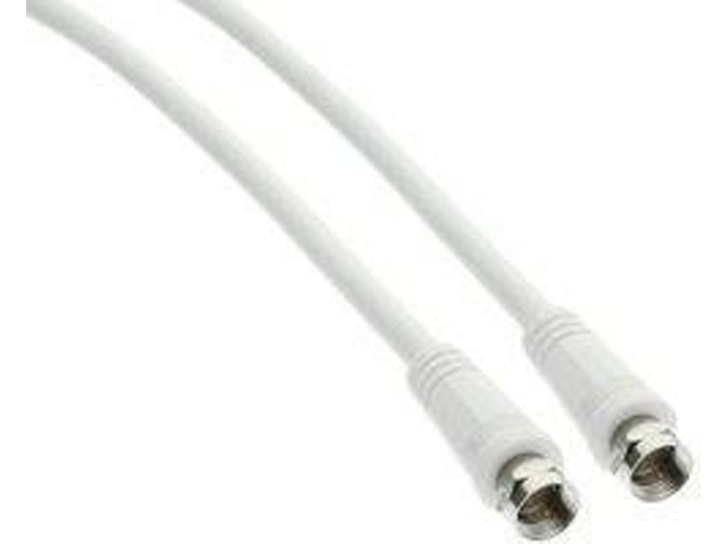 Cable de Antena INLINE (Coaxial - 2 m - Blanco)
