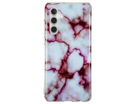 Funda para Samsung Galaxy A13 5G(TPU y PU - Rojo)