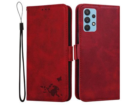 Funda para Samsung Galaxy A13 4G(PU - Rojo)
