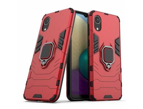 Funda para Samsung Galaxy A03 Core(TPU y PU - Rojo)