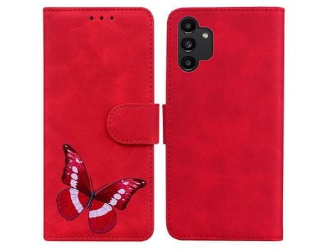 Funda para Samsung Galaxy A13 4G(PU - Rojo)