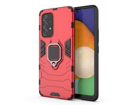 Funda para Samsung Galaxy A53 5G(TPU y PU - Rojo)