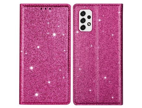 Funda para Samsung Galaxy A53 5G(TPU y PU - Rosa)
