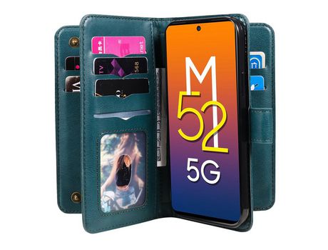 Funda para Samsung Galaxy M52 5G(PU - Verde)